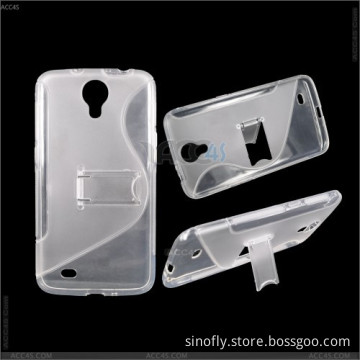 Protective TPU Skin Case Cover with Kickstand for Samsung Galaxy I9200 (P-SAMI9200TPUPC001)